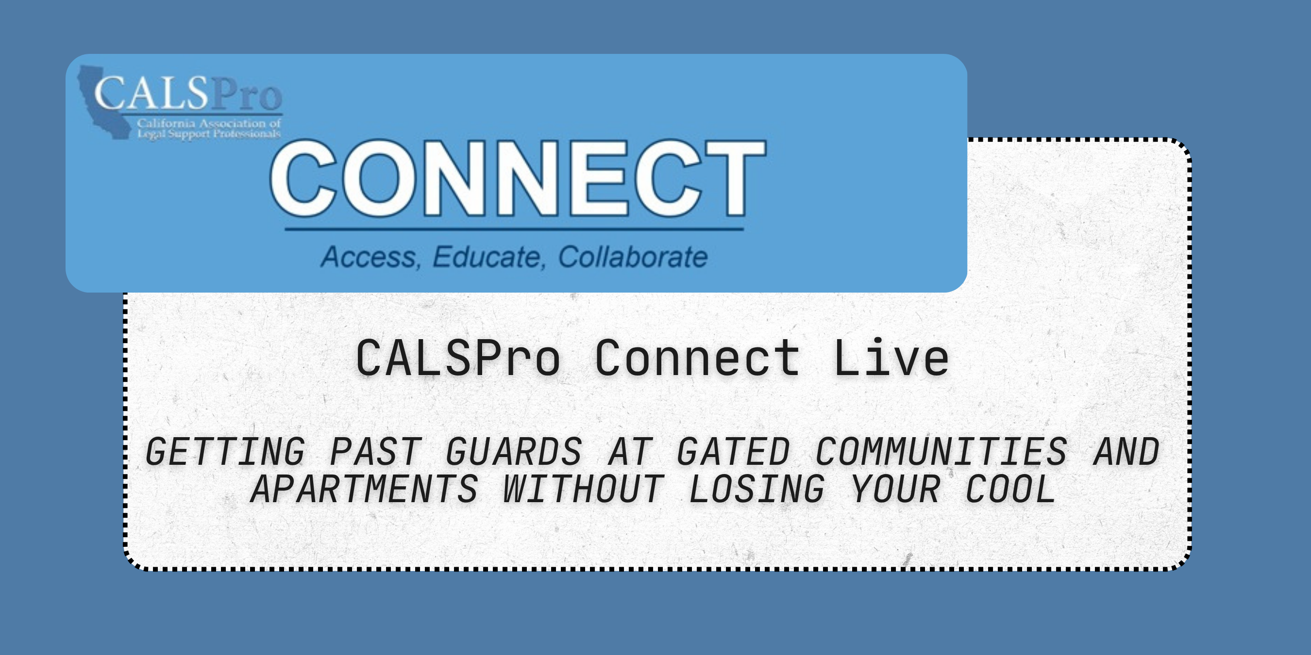 CALSPro Connect